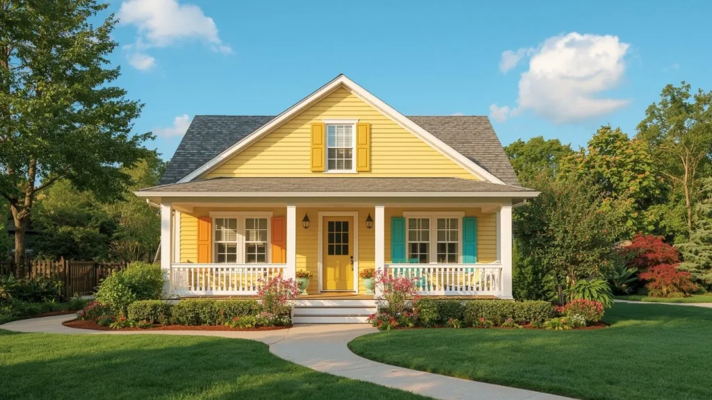 The Perfect Shutter Colors for Your Yellow House
